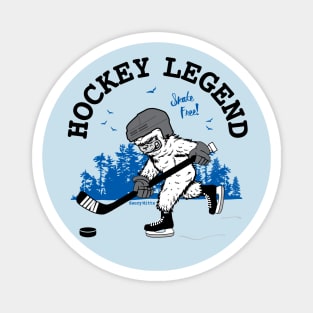 Bigfoot Hockey Legend Magnet